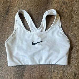 Nike sports bra - white with Nike swoosh - XS